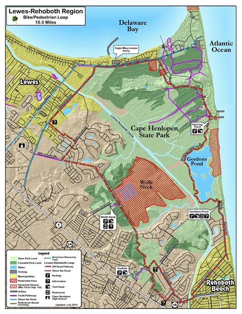 Check-in 100 pm. . Map of cape henlopen state park